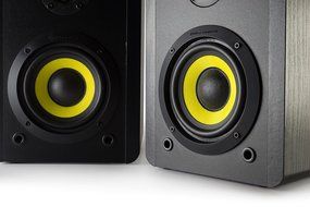 Thonet and Vander Vertrag Bluetooth - 180 Watt Multimedia 2.0 Wooden Bookshelf Speakers (black, pair) - German... N4