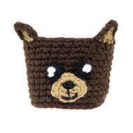 Animal Coffee Cozy Cup Sleeves (2 Pack: Monkey &amp; Pig) - 100% Cotton Knitted Handmade, Reusable, Easy To Clean,... N3