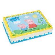 Bakery Crafts Peppa Pig Edible Image Cake Topper