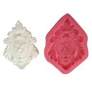 LYNCH Vintage Frame Shape 3D Silicone Cake Mold Fondant Pastry Baking Tools,Pink N3