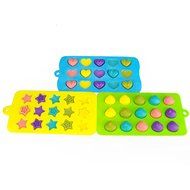 MIREN 3-piece Mini Star, Heart and Shell Shape Silicone Candy Molds, Chocolate Molds, Ice Cube Tray, Soap Molds... N2