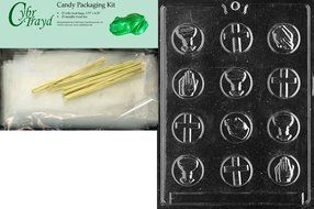 Cybrtrayd R018 Communion Mints Chocolate Candy Mold with Exclusive Cybrtrayd Copyrighted Chocolate Molding Instructions... N2
