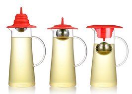 Hipo Design Height Adjustable Tea Ball Strainer- Foldable Silicone Q Cap alone as Coffee Dripper (orange) N6