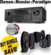 Denon AVR-S710W 7.2 Channel Full 4K Ultra HD A/V Receiver with Bluetooth and Wi-Fi + Paradigm Cinema 100 CT Bundle