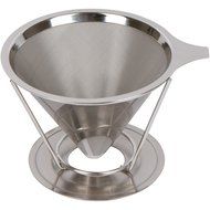 Stainless Steel Pour Over Coffee Dripper -- Reusable Permanent Drip Coffee Maker N6