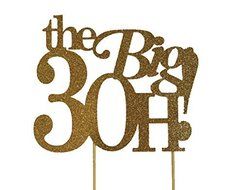 All About Details Gold The Big 3OH! Cake Topper N3