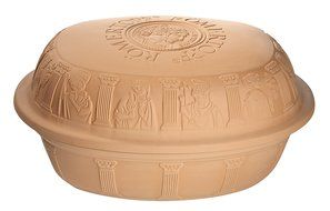 Romertopf Extra Large for Turkey Glazed Clay Roaster, 7.3 quart, Terracotta N2
