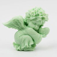 Baby Angel 3D Cake Mold Fandont Soap Candle Mould Sililcone Candy Chocolate Mould Gum Paste Cake Baking Craft... N3