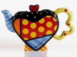 Romero Britto - Mini Teapot Heart