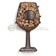 Epic Products Cork Cage Wine Glass Wall Unit, 17.25-Inch