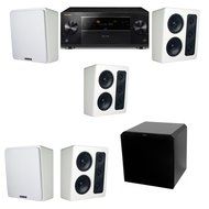 M&amp;K Sound MP300 White Monitor Speaker 5.1 HRS12 Pioneer Elite SC-89