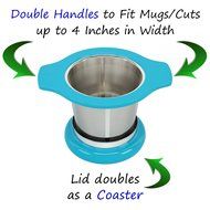 MyTea Infuser ~ Ultra Fine Loose Leaf Tea Infuser with Lid ~ Large Capacity Stainless Steel Tea Strainer Basket... N18