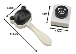 OHF Bento Accessories Baby Panda Mold Rice Mold Onigiri Shaper and Dry Roasted Seaweed Cutter Set