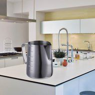 Samber 900 ML Steaming Pitcher Stainless Steel Milk Coffee Latte Frothing Garland Cup (with Volume Markings) N12
