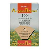 Filtropa Unbleached Disposable Coffee Filter Cone, Number 4-Size Filter, Brews 8 to 12-Cups, Box of 100