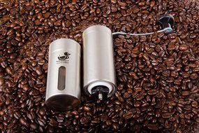 Manual Coffee Grinder - Burr Grinders by Orjoe - Portable Coffee Mill - Stainless Steel - Aeropress Compatible... N2