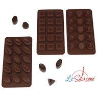 Le Silicone, Set of 3 Silicone Chocolate and Candy Molds N6