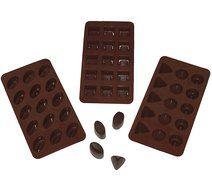 Le Silicone, Set of 3 Silicone Chocolate and Candy Molds N7