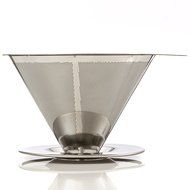 One Cup Coffee Maker by HouseBasics, Pour Over Coffee Dripper made with Stainless Steel Micro Mesh, Filterless... N5