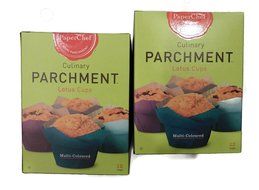 (2 Pack) Standard Lotus Baking Cups (multicolored), 24 Pieces (12-ct/Box) N2