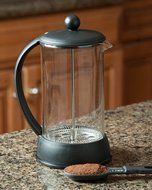 FP Coffee Maker French Press Coffee Maker w/ Glass Carafe and Sturdy Plastic Frame: 34 oz (8 cup) capacity; black N8