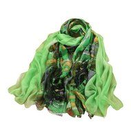 Banggood New 1x Fashionable Soft Chiffon Printed Floral Scarf N7