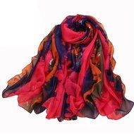 Banggood New 1x Fashionable Soft Chiffon Printed Floral Scarf N8