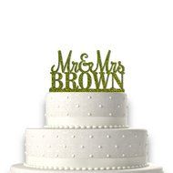 Sugar Yeti | Custom Personalized Mr &amp; Mrs Wedding Cake Topper With Your Last Name Acrylic Cake Topper for Special... N11