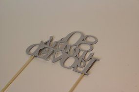 All About Details Silver 80-Years-Loved Cake Topper