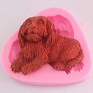 Y&amp;XL&amp;H Dog Fondant Cake Chocolate Silicone Mold Cake Decoration Tools,L6.8cmW6cmH1.4cm N3
