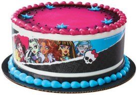 1 X Monster High Designer Prints Edible Cake Image N2