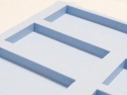 Reusable silicone mold 1 inch by 2 inch rectangle 16 cavity N2