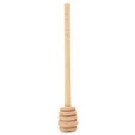 BleuMoo 1 Piece Wooden Honey Dipper Wooden Stick Spoon Dip Drizzler Server 15cm Long N3