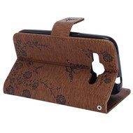 Galaxy Core Prime Wallet Case,PHEZEN Serect Garden Butterfly Flower Inlaid Shiny Glitter Diamond Pu Leather Flip... N55