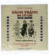 4 Packs Three Ladies Spring Roll Rice Paper Wrappers (Square 22cm) N2