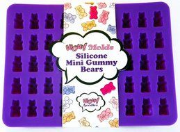 3 Pack Silicone Gummy Bear Candy Molds (New Colors) With a BONUS Dropper &amp; FREE Quick Start Recipe EBook - Make... N3