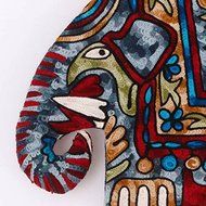 Elephant Quilted Tea Cozy/Embroidered French press cosy/Teapot/cafeti&egrave;re/coffee plunger/kettle/percolator/server... N11