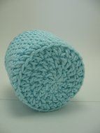 Handmade Crochet Robins Egg Blue Ice Cream Pint Cozy N3
