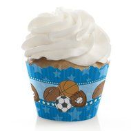 All Star Sports - Cupcake Wrappers - Set of 12