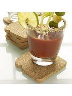 Toast It! Cork Toast Coasters - Set of 8
