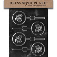 Dress My Cupcake DMCK060 Chocolate Candy Mold, Bicycle Lollipop