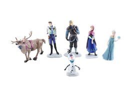 Frozen Cake Decoration Toppers Figures Toy Playset Doll Complete Set _ Anna Elsa Kristoff Olaf Hans Sven N3