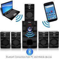 Frisby FS-5040BT 5.1 Surround Sound Home Theater Speakers System with Bluetooth USB/SD and Remote N6