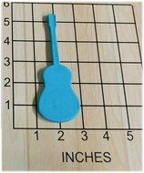 Guitar Shape Fondant Cookie Cutter #1033 N2