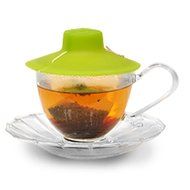 Epoca Silicone Tea Bag Buddy and Cup Cover Lid, 6-Pack, Colors Vary N17