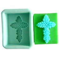 Y&amp;XL&amp;H Cross Fondant Cake Chocolate Resin Candy Silicone Mold,L7.5cmW6cmH4cm
