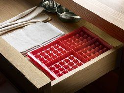 Lekue Silicone Waffle Mold, Model # 0215000R01M017, Red, Set of 2 N6