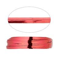 Red Metallic Twist Tie Plastic Coated Wire 4 Spools Total 100 Yards