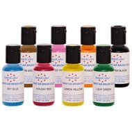 8 Americolor Amerimist Airbrush Food Colors 0.7oz for Cake Decoration