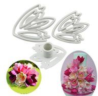 SNW Tulip Embossing Dies Printing Tools Fondant Mold Soap Silicone Bakeware Chocolate Mold Cake Decoration,3 Sets N3